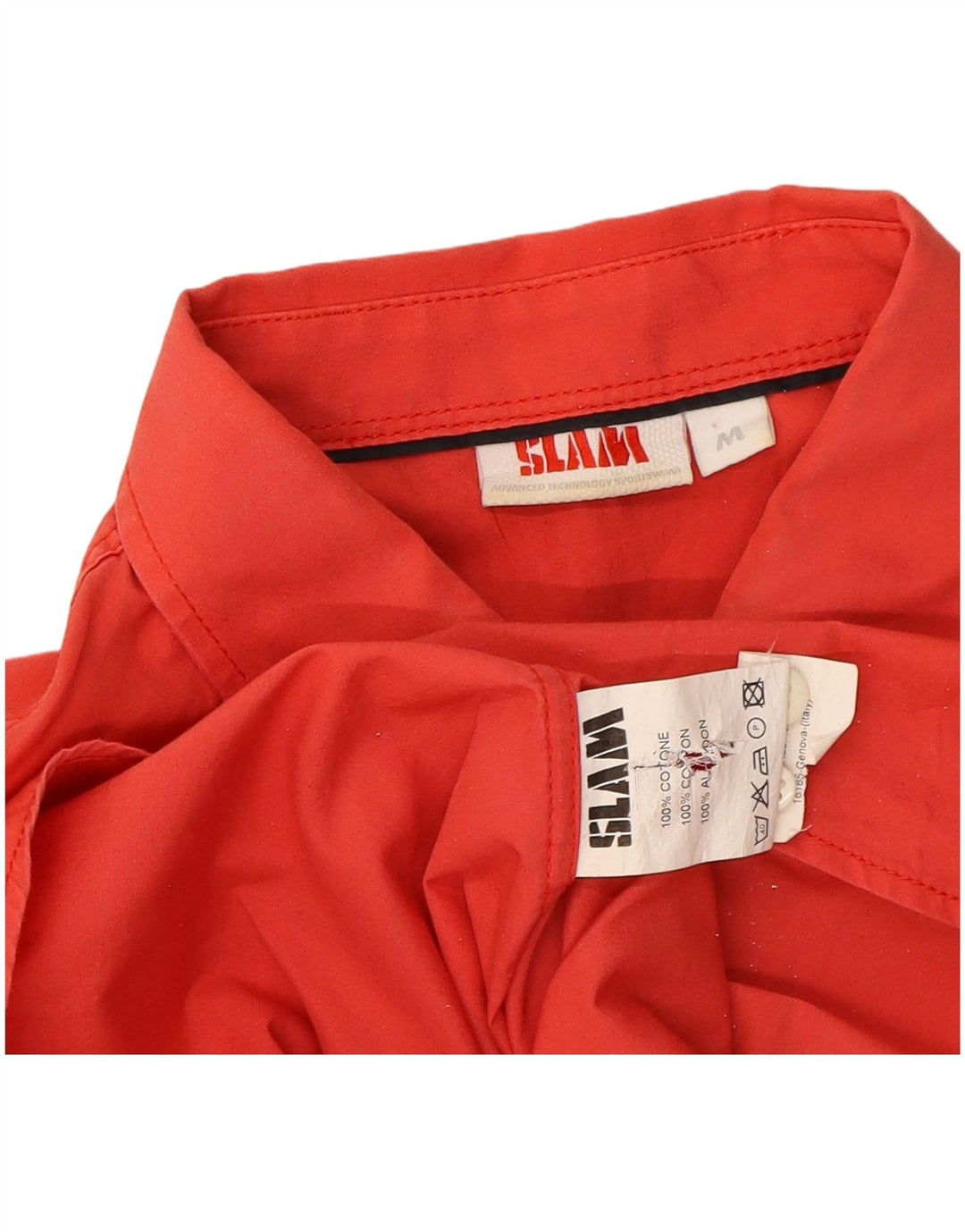 SLAM Mens ST. Tropez Graphic Shirt Medium Red Cotton
