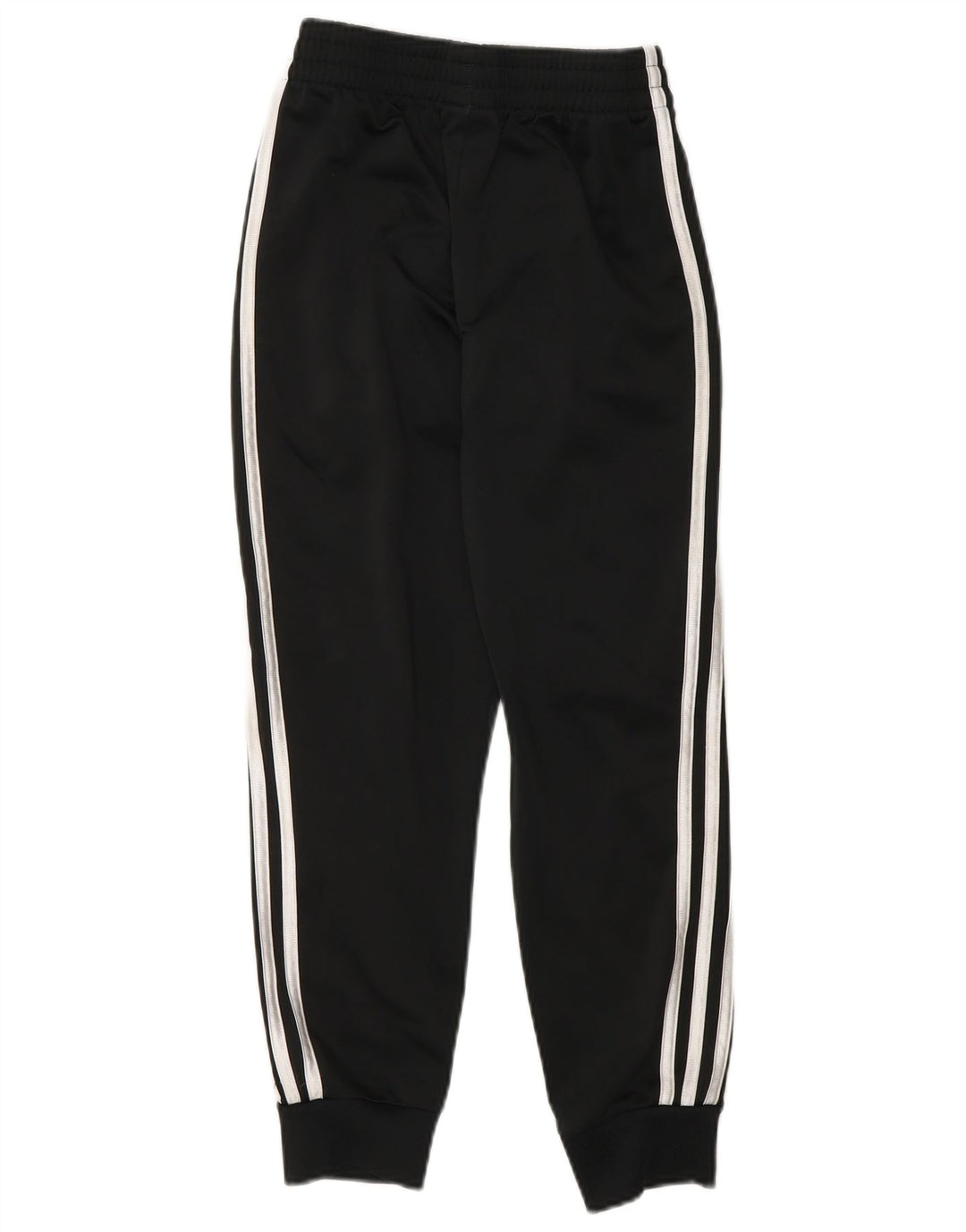 Adidas Boys Tracksuit Trousers Joggers 7-8 Years Small Black Polyester
