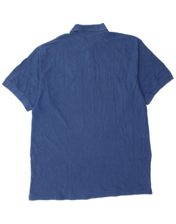 Nike Mens Polo Shirt UK 42/44 Large Blue Cotton