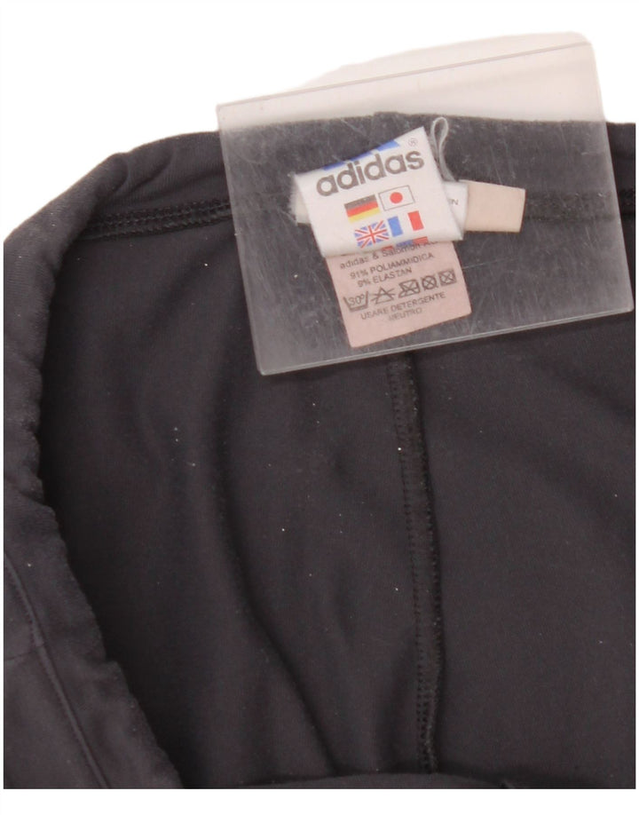 ADIDAS Womens Tracksuit Trousers UK 16 Large Navy Blue Polyamide