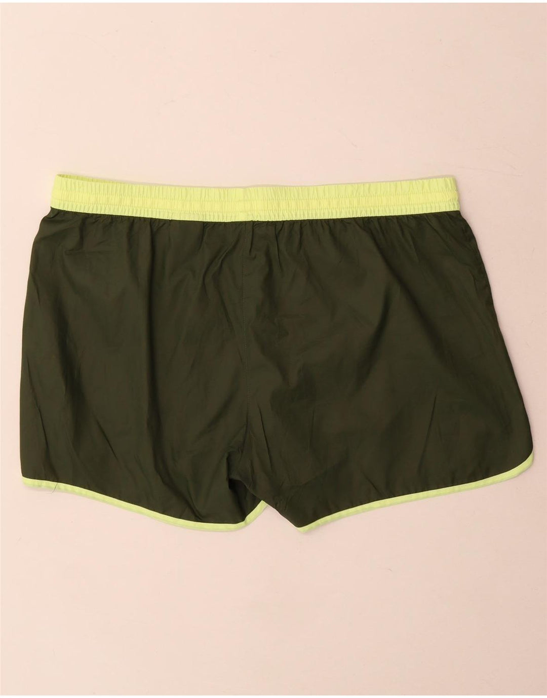 Reebok Womens Sport Shorts UK 16 Large Khaki Polyester