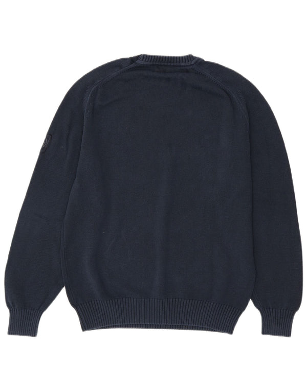 MURPHY & NYE Mens Sailmakers Crew Neck Jumper Sweater Medium Navy Blue