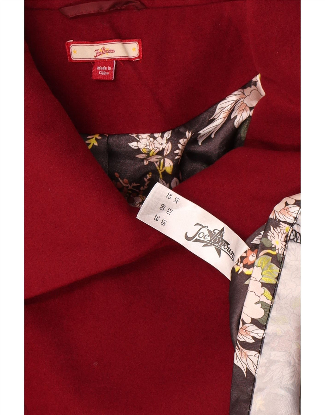 Joe Browns Womens Oversized Overcoat UK 22 3XL Red Polyester