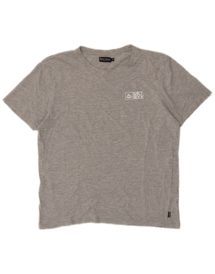 Saltrock Mens T-Shirt Top Medium Grey Cotton