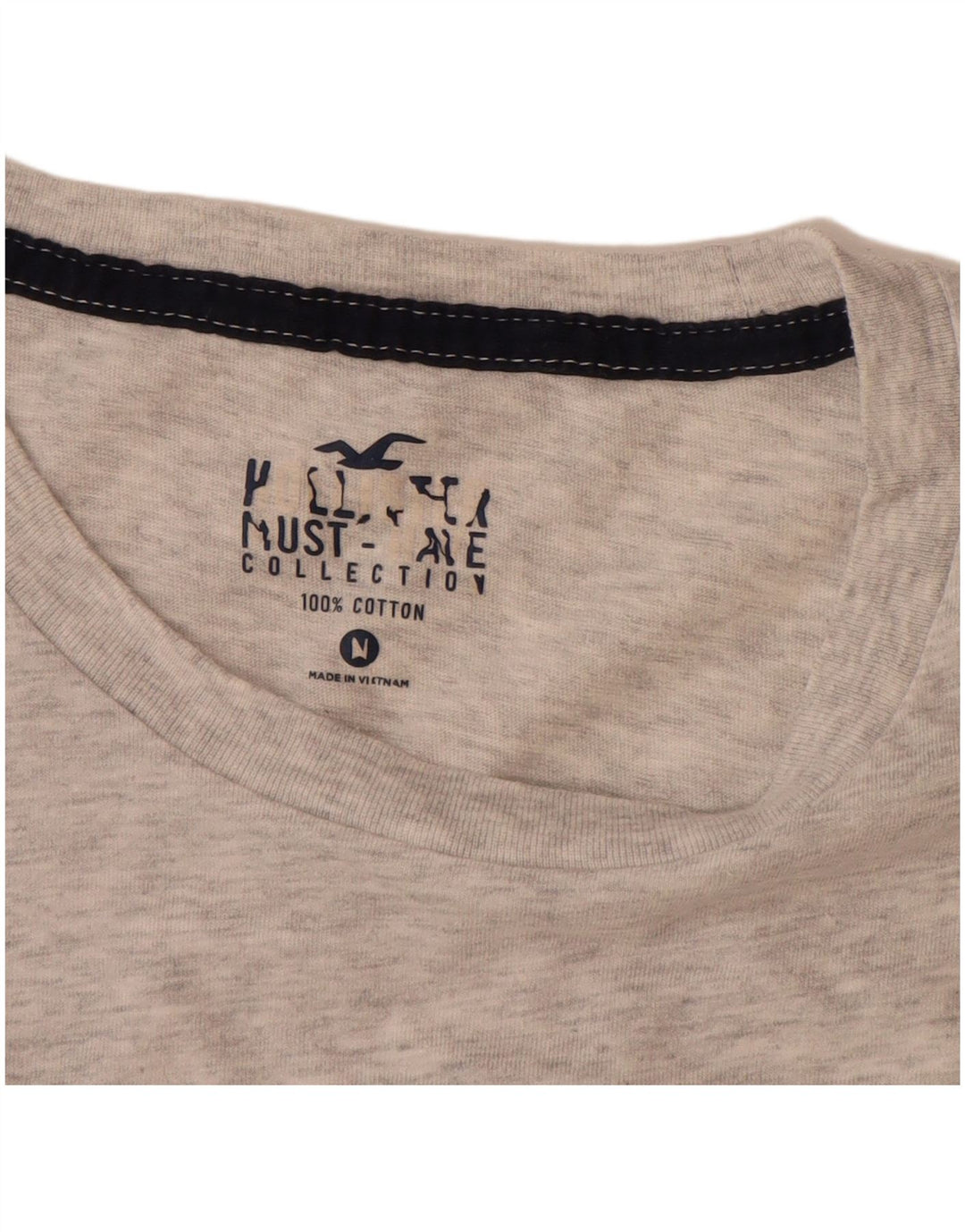 HOLLISTER Mens T-Shirt Top Medium Grey Flecked Cotton