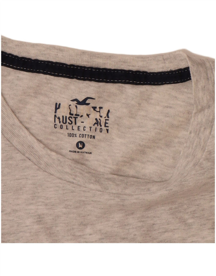 HOLLISTER Mens T-Shirt Top Medium Grey Flecked Cotton