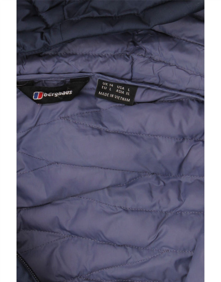 Berghaus Womens Hooded Padded Coat UK 14 Large  Navy Blue