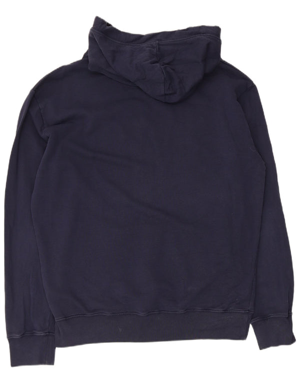 Converse Mens Graphic Hoodie Jumper Large Navy Blue Cotton