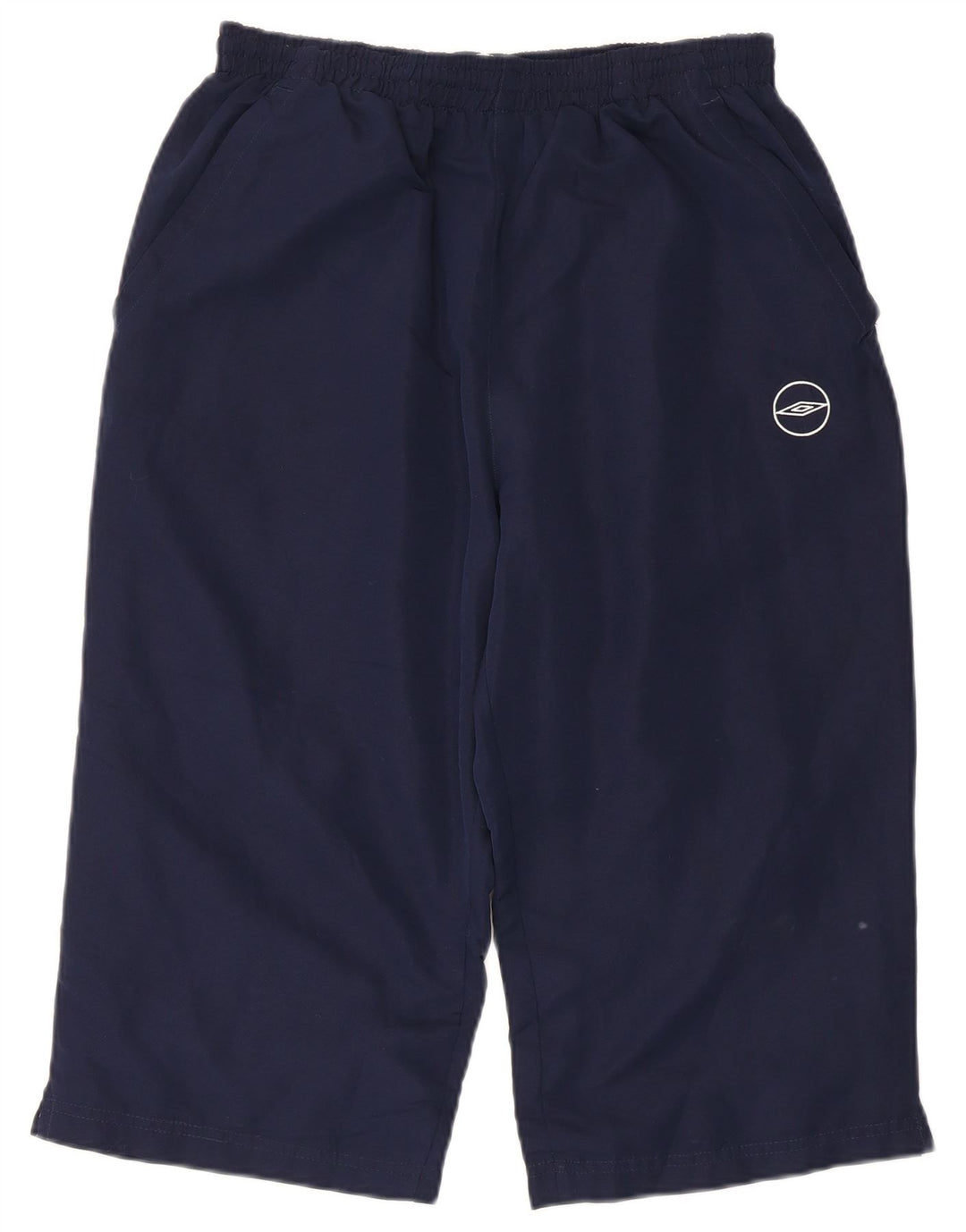 Umbro Womens Sport Shorts UK 12 Medium Navy Blue Polyester