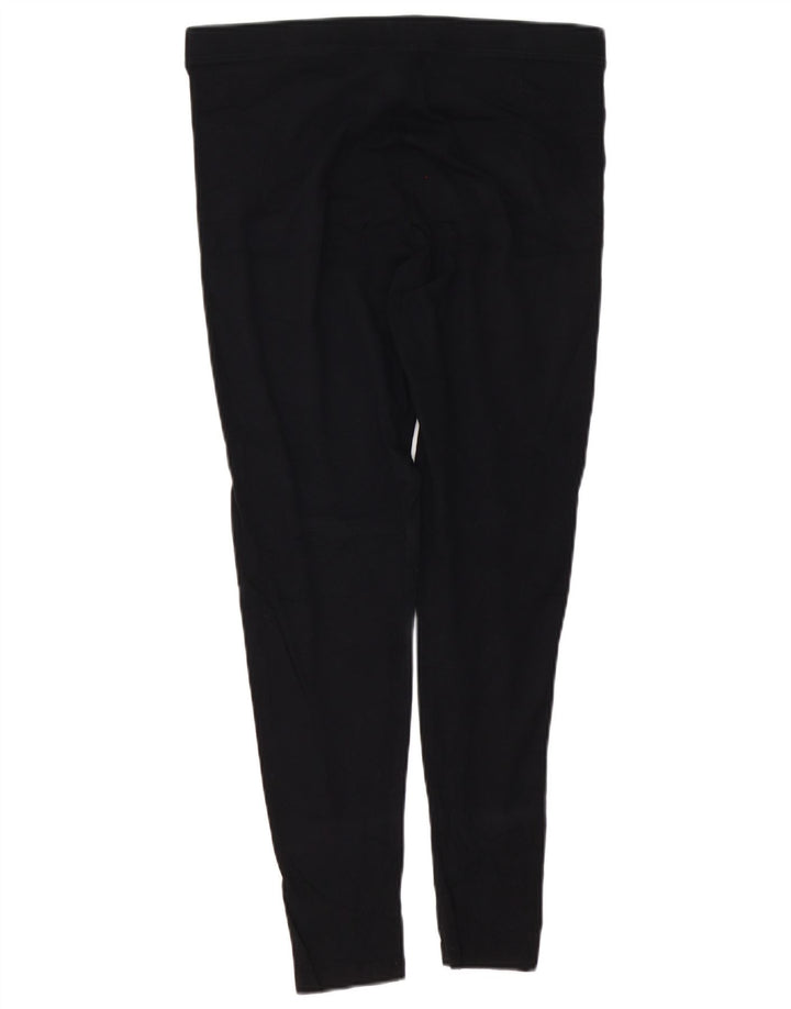 MARKS & SPENCER Womens Leggings UK 14 Large  Black Cotton