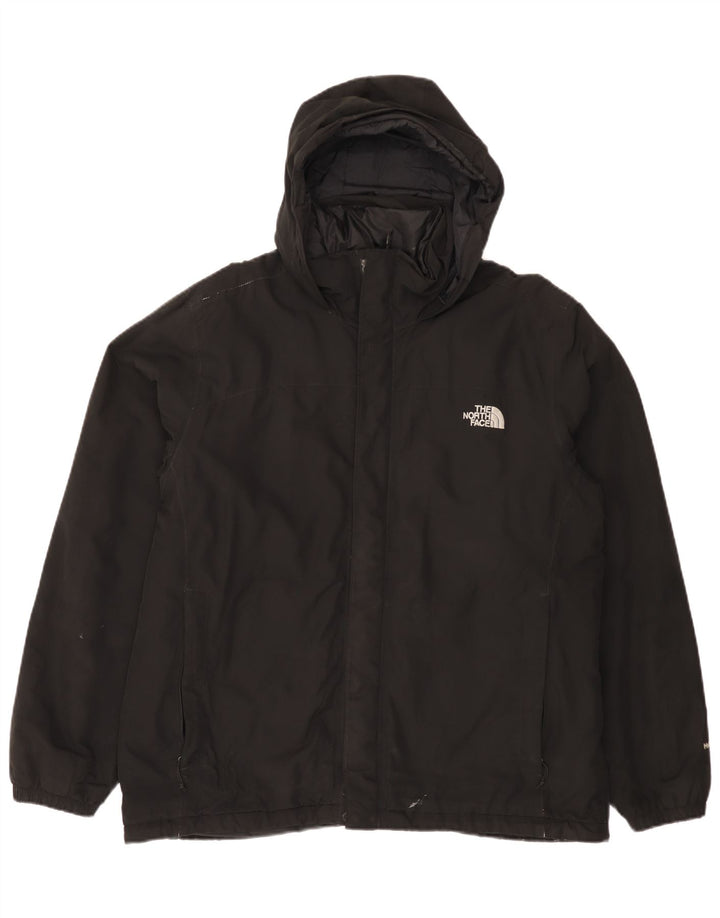 The North Face Mens Hooded Windbreaker Jacket UK 40 Large Black Polyester