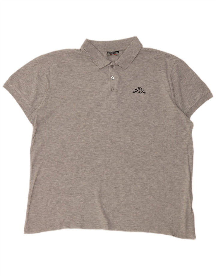 KAPPA Mens Polo Shirt 2XL Grey Cotton
