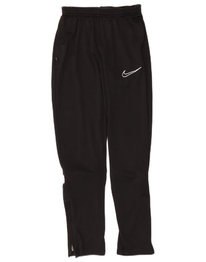 Nike Boys Tracksuit Trousers 12-13 Years Large Black Colourblock Polyester