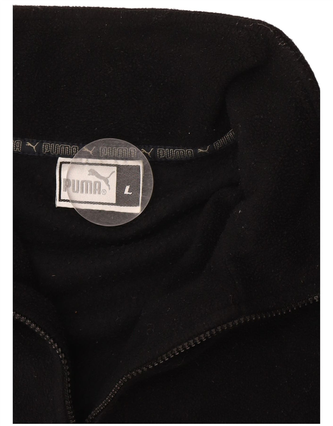 Puma Mens Fleece Jacket UK 40 Large Black