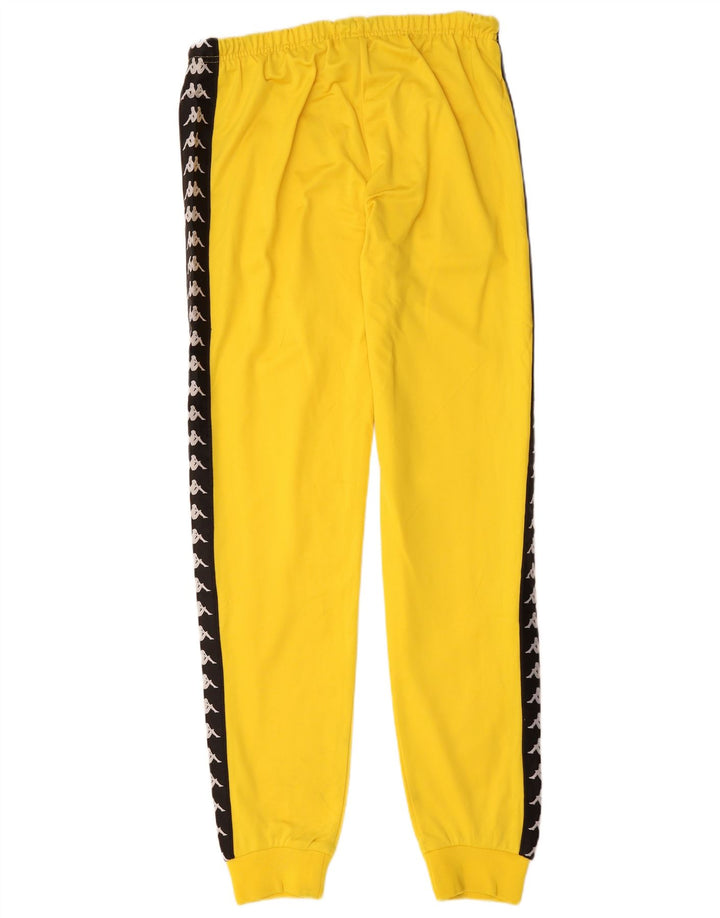 KAPPA Mens Graphic Tracksuit Trousers Joggers XL  Yellow Colourblock