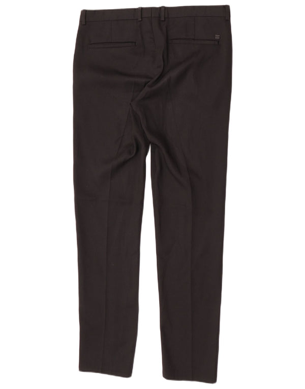 Zara Mens Slim Chino Trousers EU 40 Medium W31 L32 Black