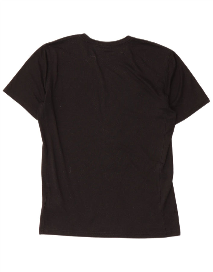 Nike Mens Dri Fit Graphic T-Shirt Top Small Black Polyester
