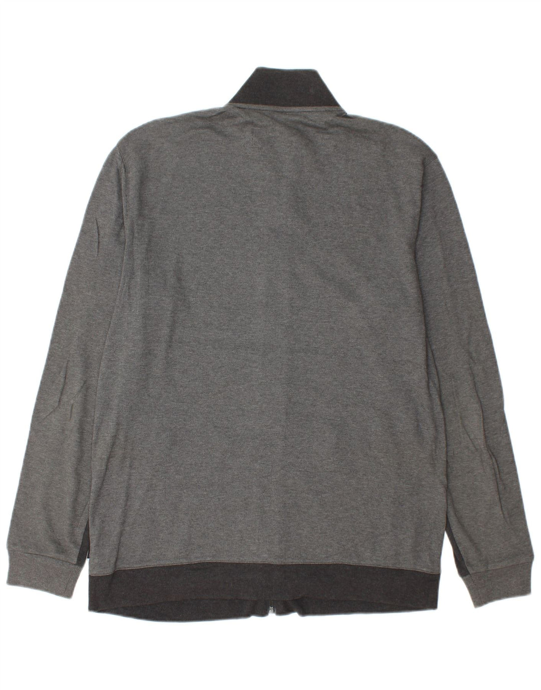 CALVIN KLEIN Mens Tracksuit Top Jacket Large Grey Cotton