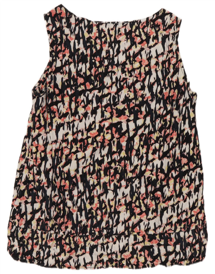 Marks & Spencer Womens Abstract Pattern Blouse Top UK 10 Small Multicoloure