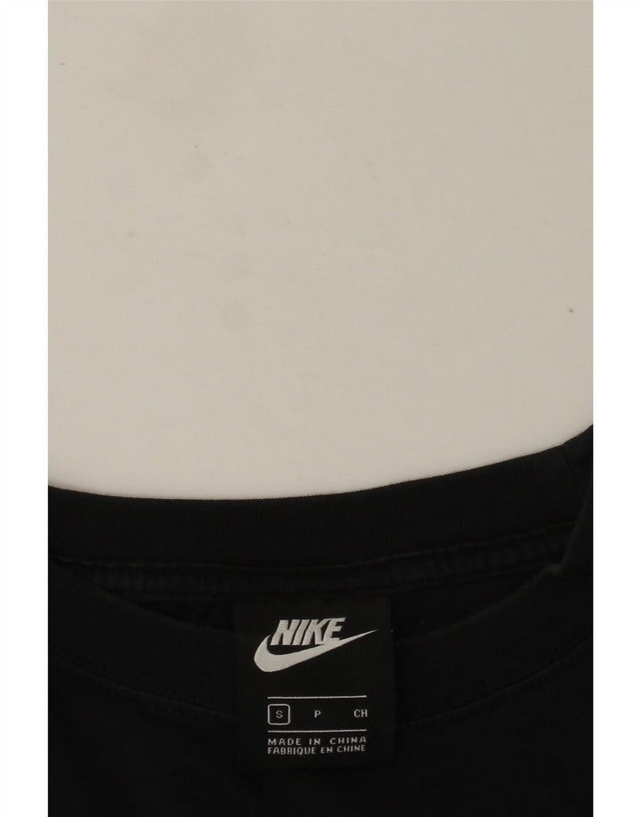 Nike Womens Crop Oversized T-Shirt Top UK 10 Small Black