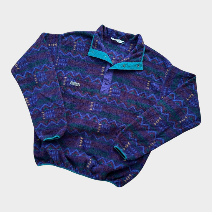 Vintage Columbia funky pattern fleece - XL