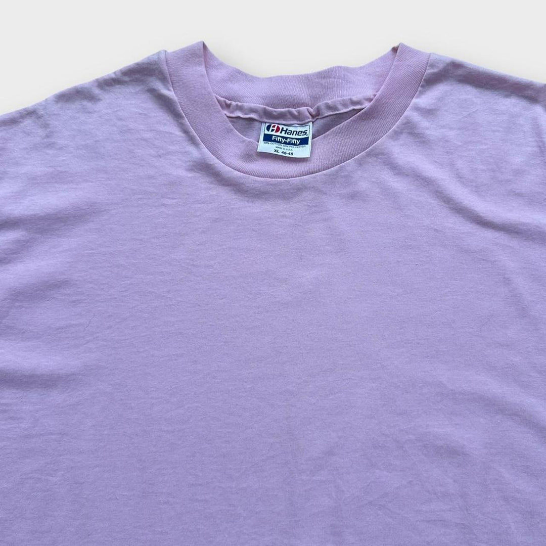 Vintage single stitch blank tee - XL