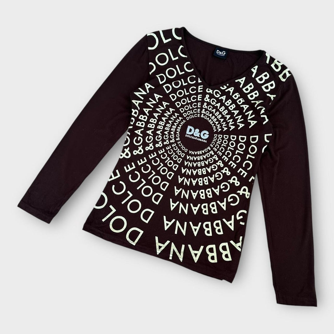 D&G Y2K top BROWN - women’s large