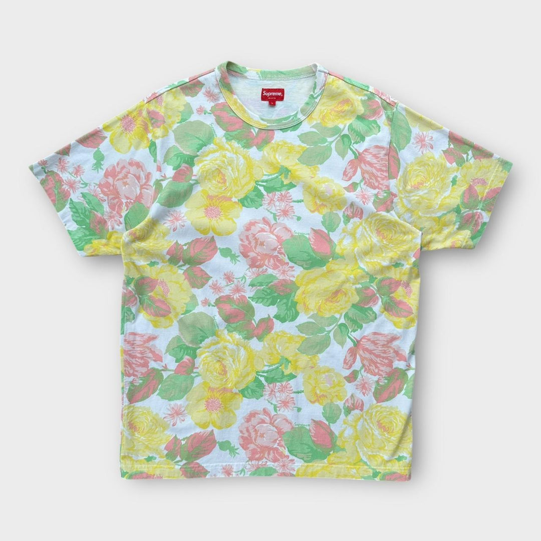 Supreme flowers graphic tee - large