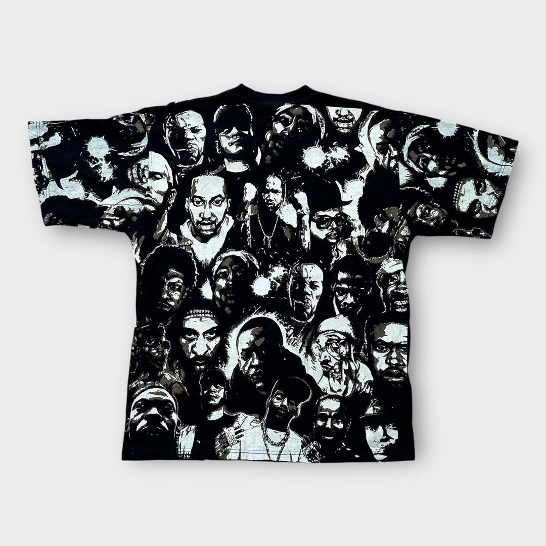 Time is Money Hip-Hop all over print rap tee - XL