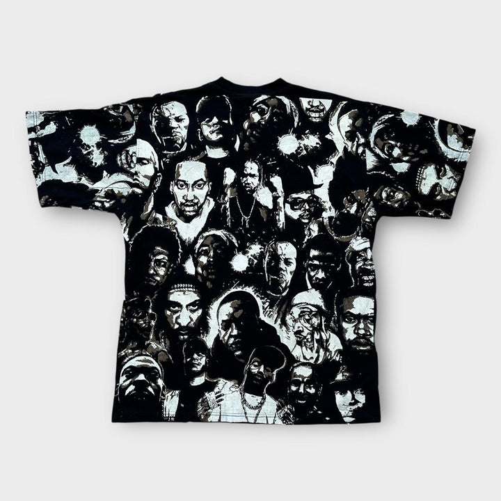 Time is Money Hip-Hop all over print rap tee - XL