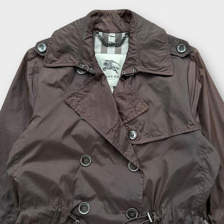 Vintage Burberry nylon trench coat - UK6