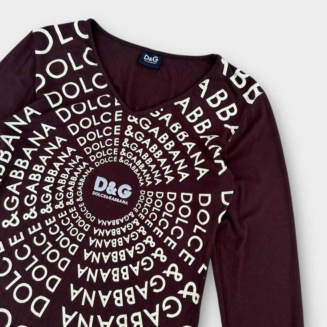 D&G Y2K top BROWN - women’s large