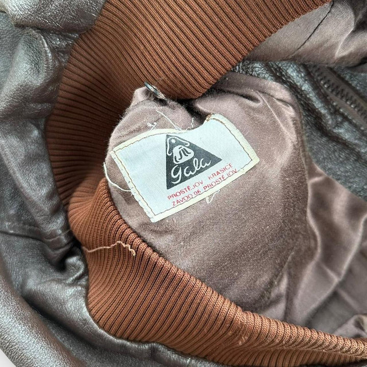 Vintage leather flight jacket - large