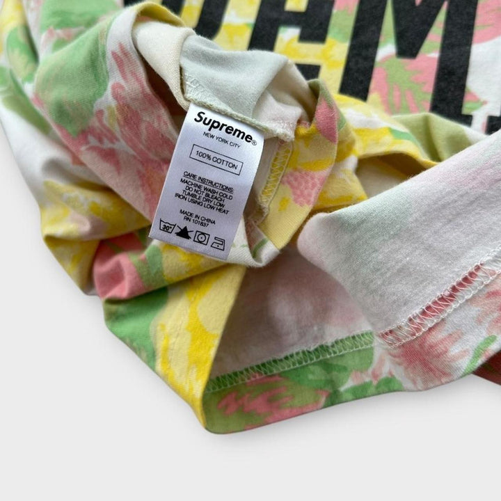 Supreme flowers graphic tee - large