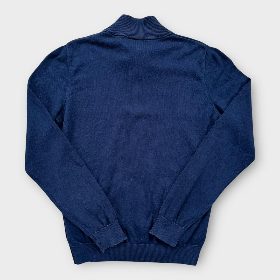 Lacoste zip up knit jumper - medium