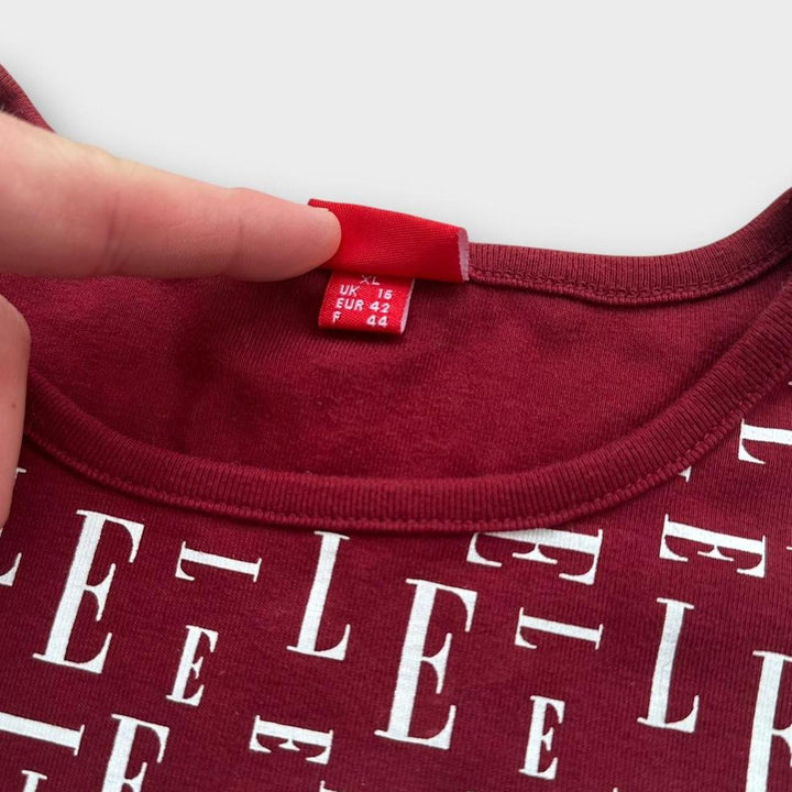 Y2K vintage Elle top - women’s XL