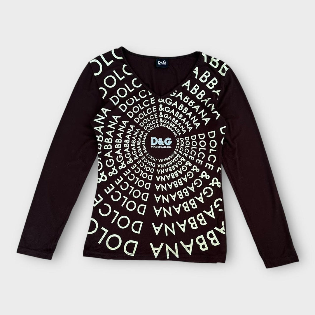 D&G Y2K top BROWN - women’s large