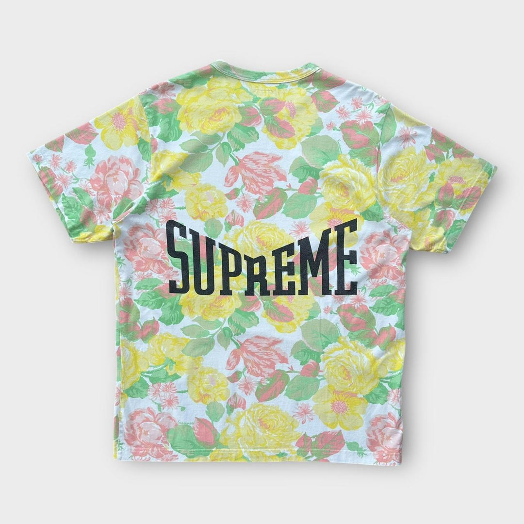 Supreme flowers graphic tee - large