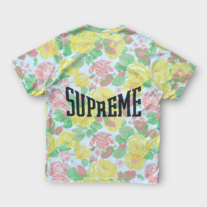Supreme flowers graphic tee - large
