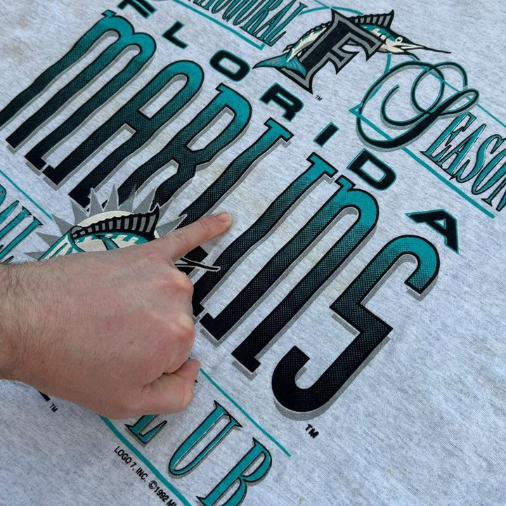 Vintage Florida marlins graphic tee - XL
