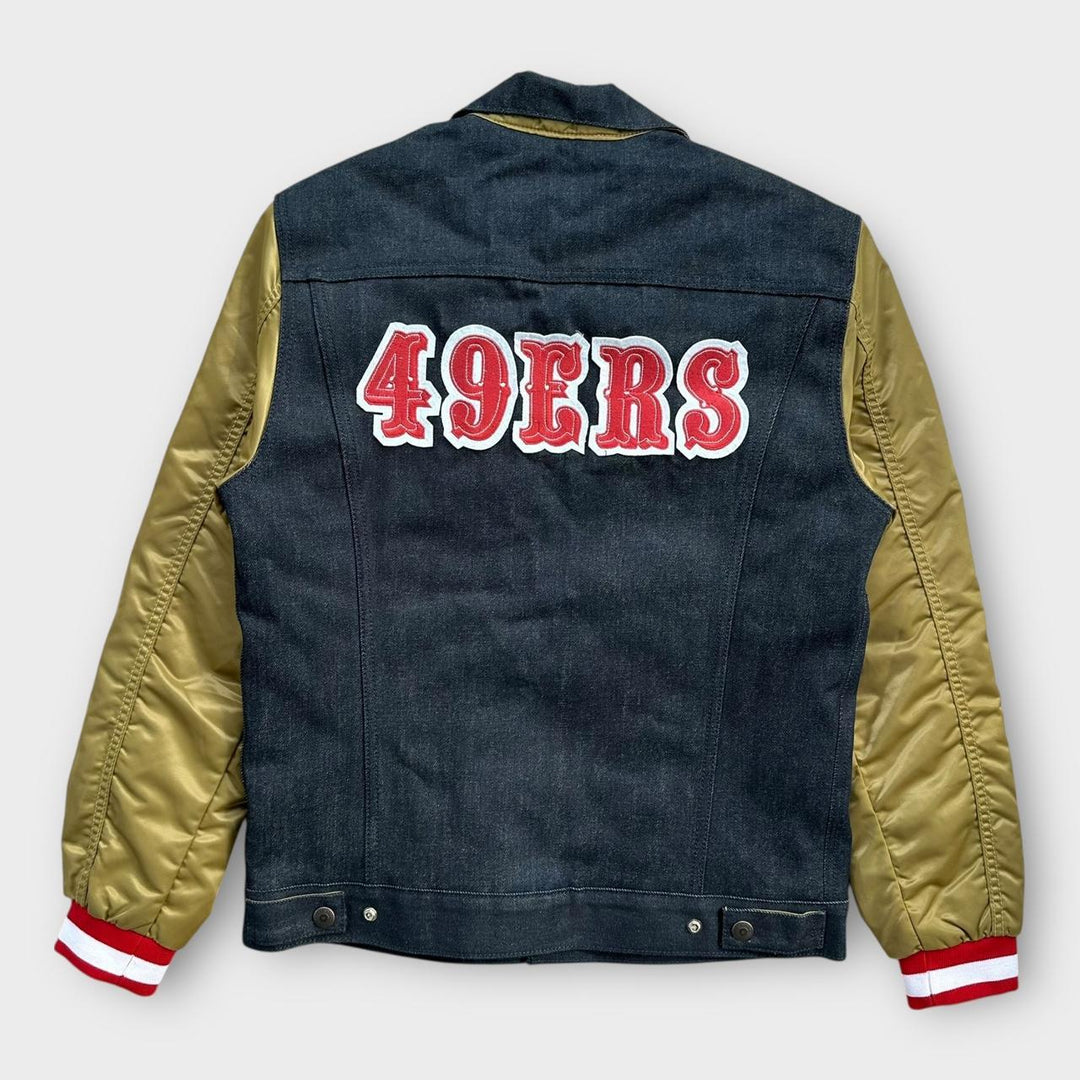 Levi’s NFL denim varsity bomber jacket - medium