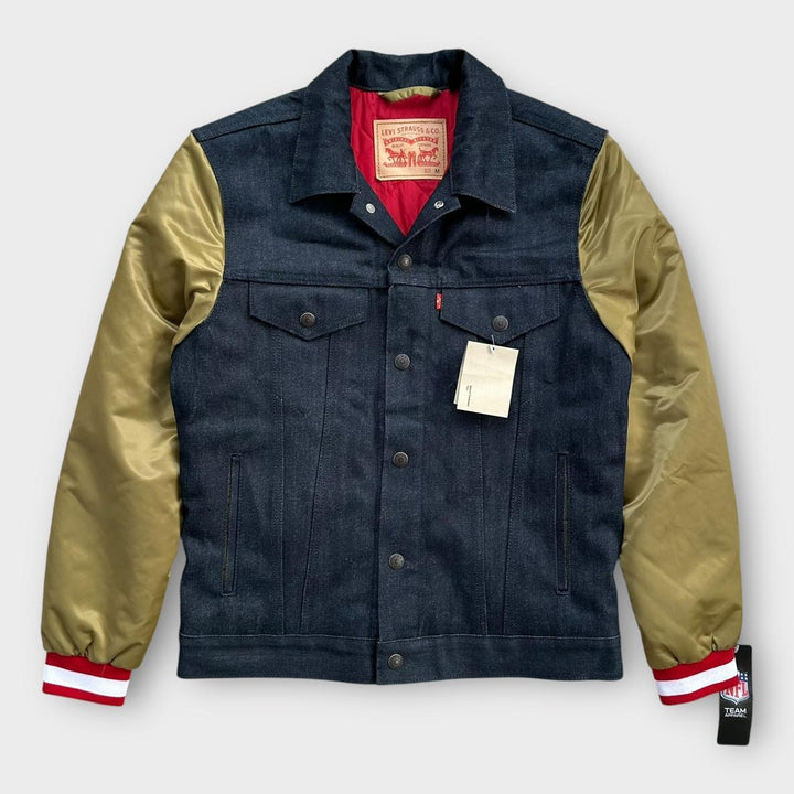 Levi’s NFL denim varsity bomber jacket - medium