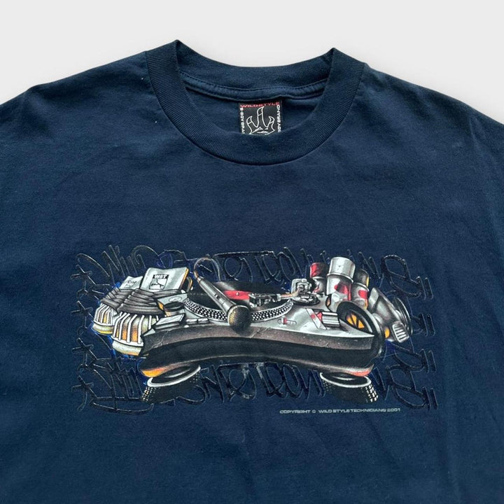 Y2K hip hop graphic tee - XL