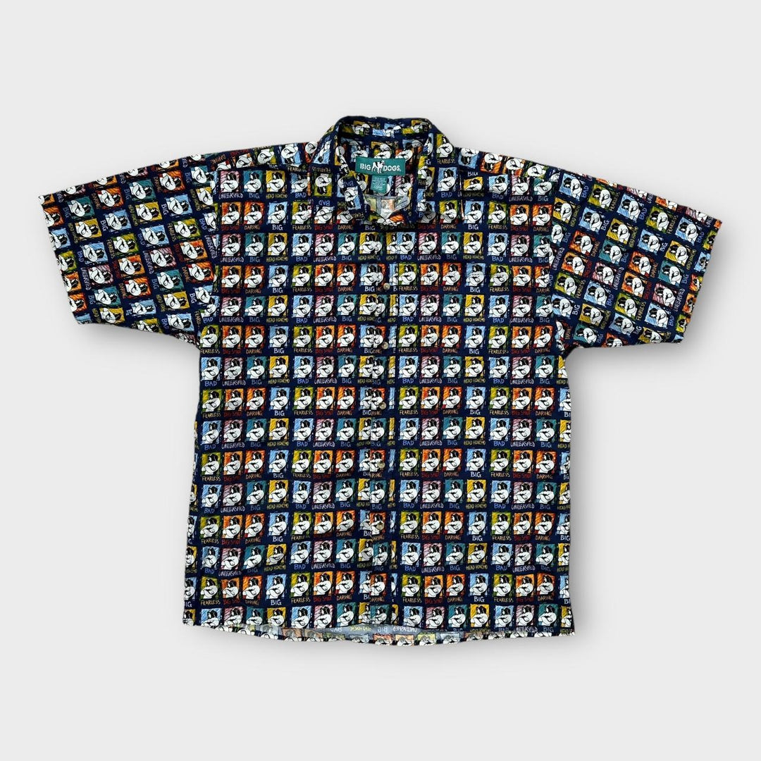 Big dogs all over print shirt - Large