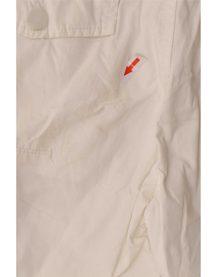 Calvin Klein Mens Cargo Shorts W32 Medium White Cotton