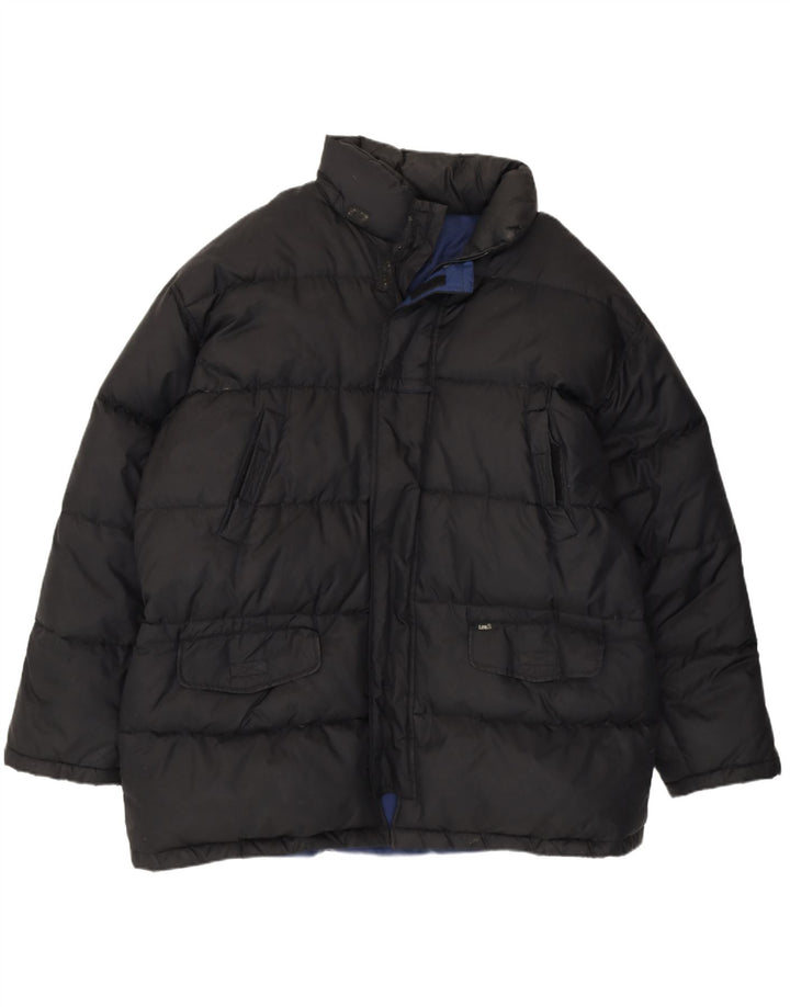 Lee Mens Padded Jacket UK 40 Large Black Polyester