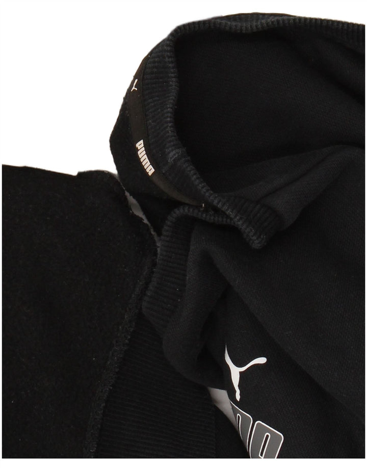 PUMA Mens Sweatshirt Jumper Small Black Cotton
