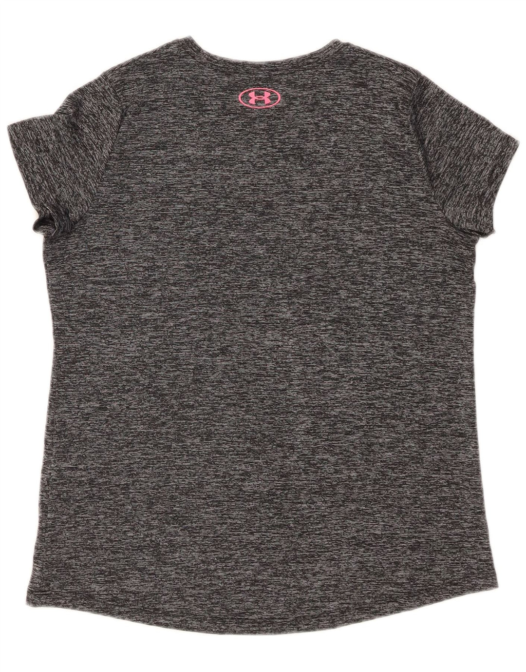UNDER ARMOUR Girls Heat Gear Graphic T-Shirt Top 13-14 Years XL Grey