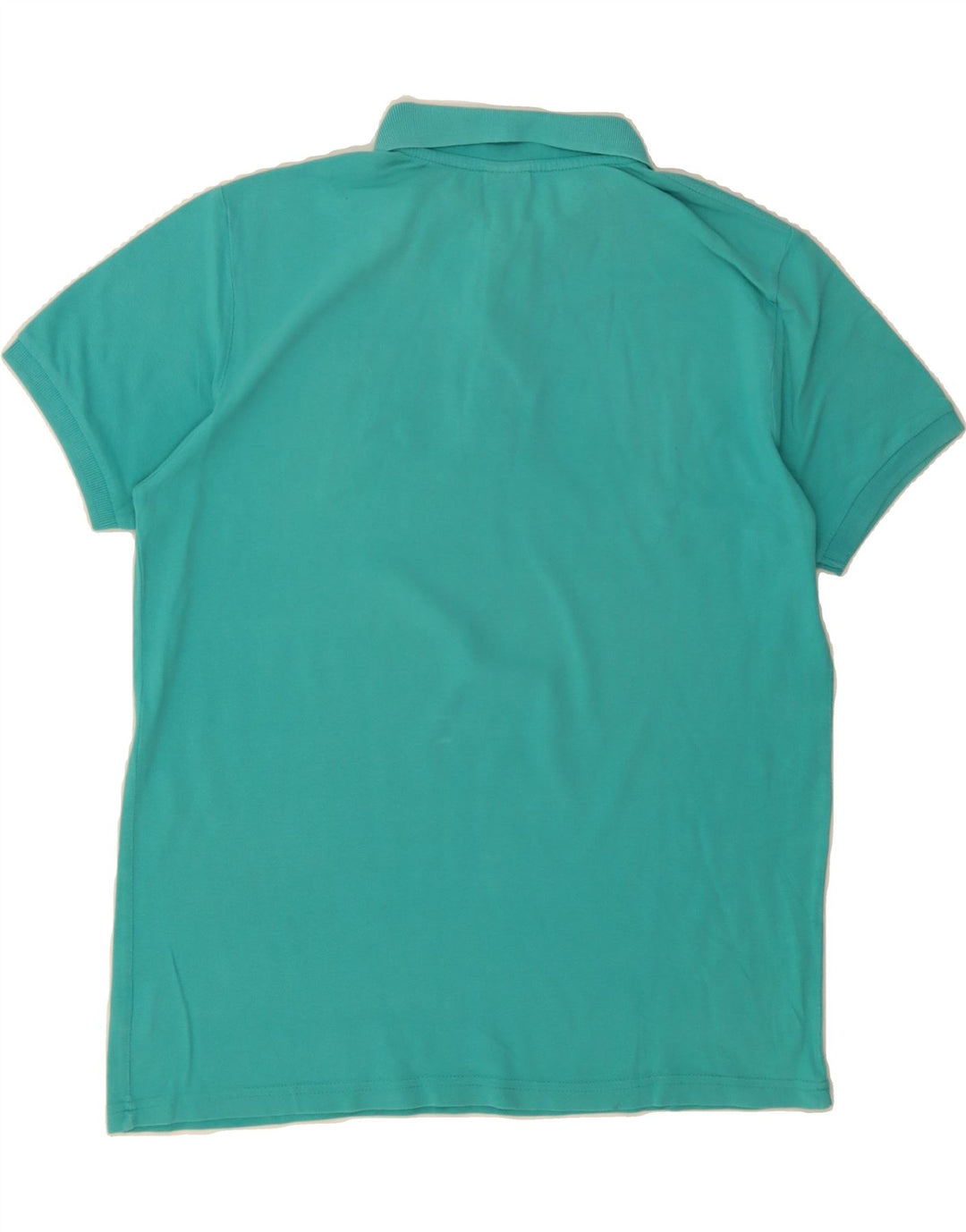 ASICS Mens Polo Shirt Large Turquoise Cotton Vintage Asics and Second-Hand Asics from Messina Hembry 