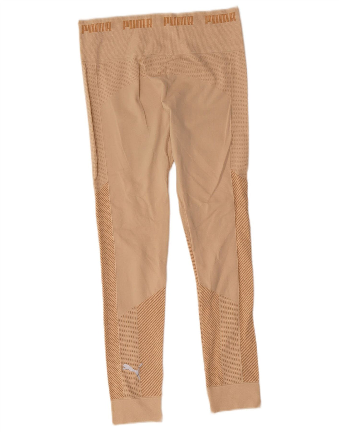 Puma Womens Graphic Leggings UK 12 Medium Beige